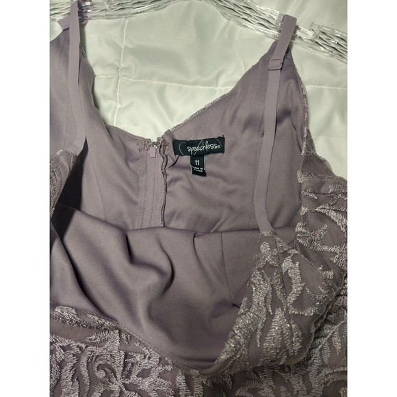 Speechless Women's Purple Shimmer Cocktail And Party Dress Juniors 11 - Picture 13 of 16